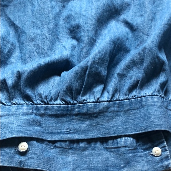 NWT Madewell Denim Bell-Sleeve Wrap Top Size M - Picture 10 of 13